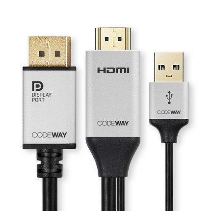 코드웨이 4K@60Hz UHD HDMI 2.0 to DP 1.2