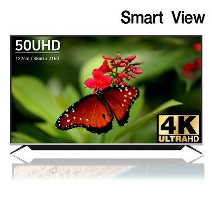 스마트뷰 J50SB 4K UHD TV 사운드바 내장, 스탠드형 (택배발송)