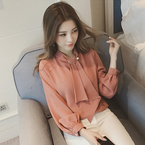 포플러앤씨 가니 타이리본 블라우스 리뷰후기