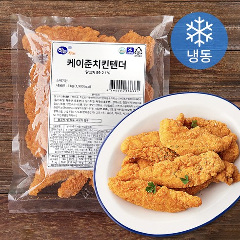 하늘푸드 케이준 치킨 텐더 (냉동), 1kg, 1개