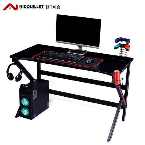 Nidouiet 1인용 게이밍 컴퓨터 책상 올인원 컴퓨터테이블 1200L 리뷰후기