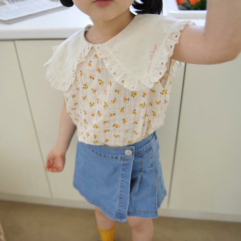 핑크트리 여름신상 모모앤 라일락 카라 블라우스 꽃무늬 플라워 셔츠 남방 아동복 유아 키즈 여아 하객 선물 주니어 초등 리뷰 후기