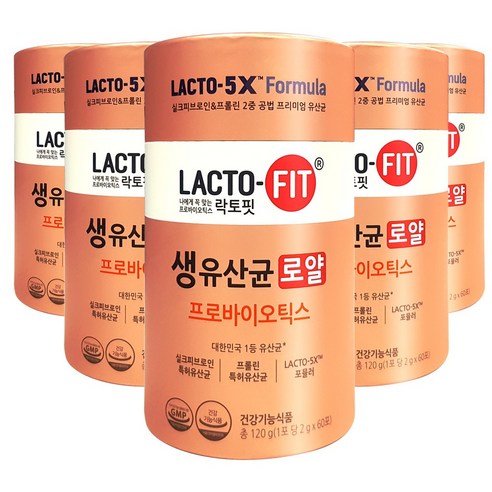 종근당 밀착유산균 락토핏 생유산균 로얄 x300포 10개월분 실크피브로인 리뷰후기