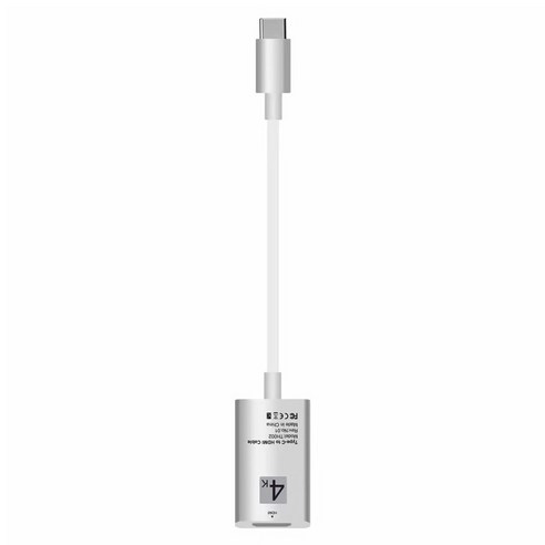 Samsung Huawei MacBook 용 HDMI 호환 객실에 HDMI 호환 4K USB C ~ HDMI 호환 케이블 어댑터 4K USB C, 하얀, 하나