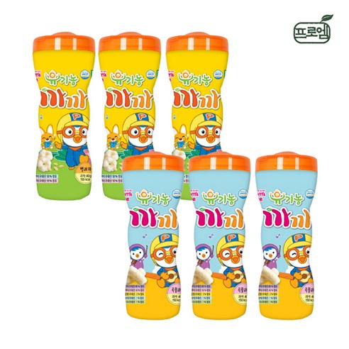 프로엠 뽀로로 아이과자 유기농 까까 별과자 통 3개곡물과자 통 3개 / 통과자 아기과자 아이간식 쌀과자 어린이집간식 유치원간식 리뷰후기