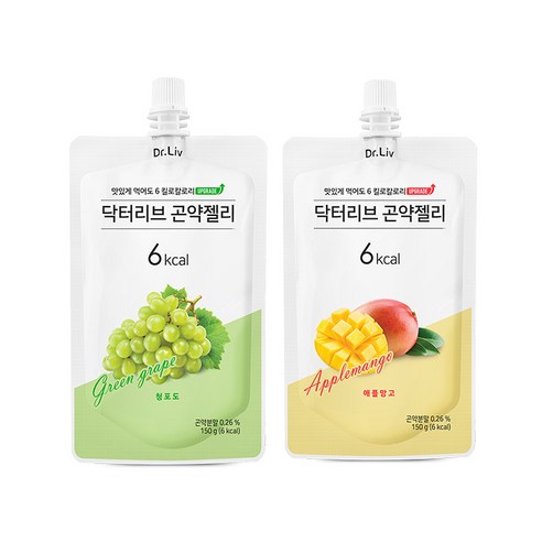 닥터리브 곤약젤리 청포도 애플망고 리뷰후기