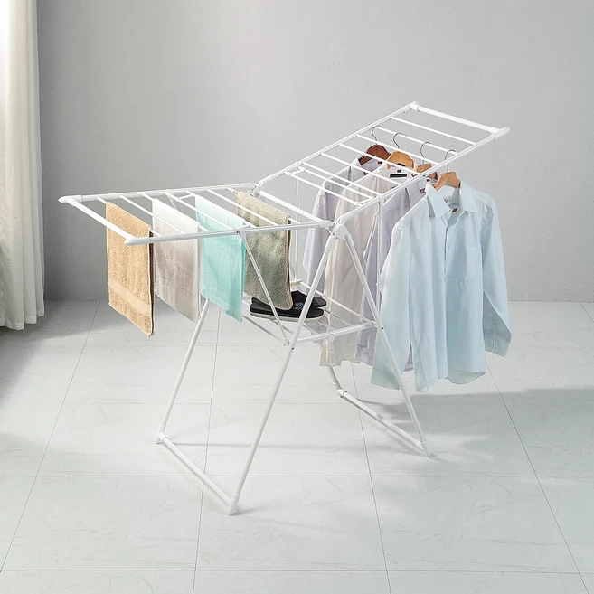 코멧 접이식 의류 건조대, 화이트, 150 X 60 X 100cm, 1개