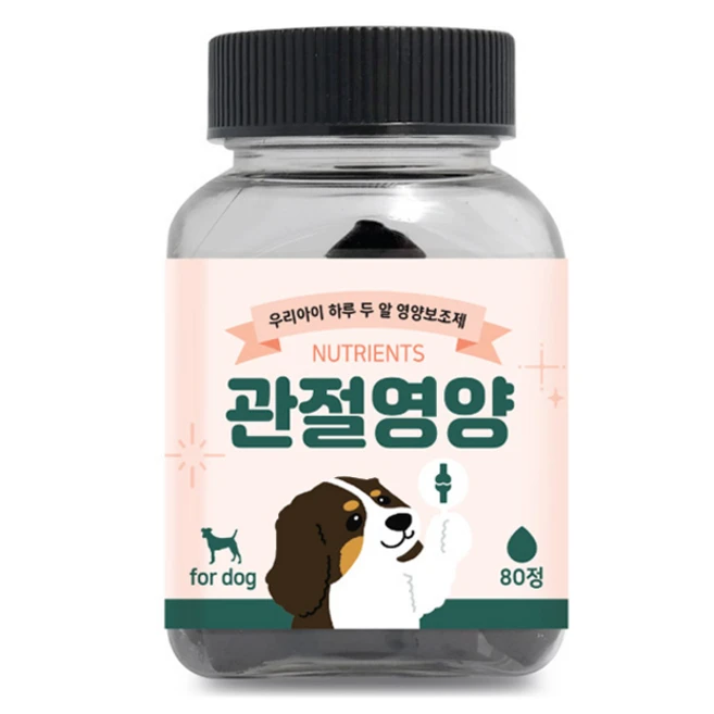 펫스토리 강아지 우리아이 하루 두 알 영양제, 80정, 뼈/관절강화, 1개