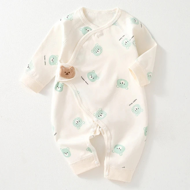 스타도어 유아용 곰돌이 포인트 배냇우주복