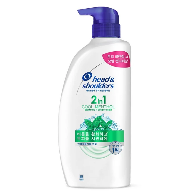 헤드앤숄더 2 in 1 쿨멘솔 샴푸 겸 컨디셔너 프루티 향, 1개, 800ml