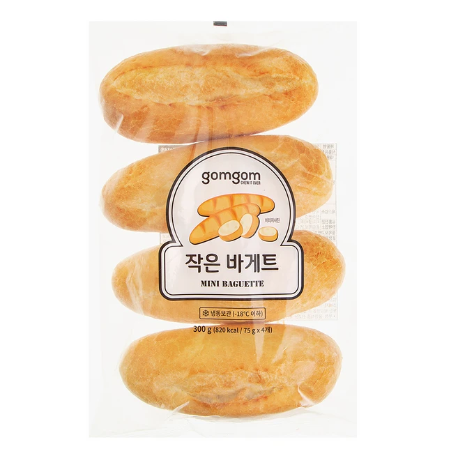 곰곰 작은 바게트 4개입 (냉동), 300g, 1개