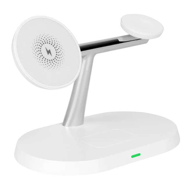 모잇 3in1 맥세이프 무선충전기 + CtoC 케이블 + 맥세이프링 세트, 화이트, 1개