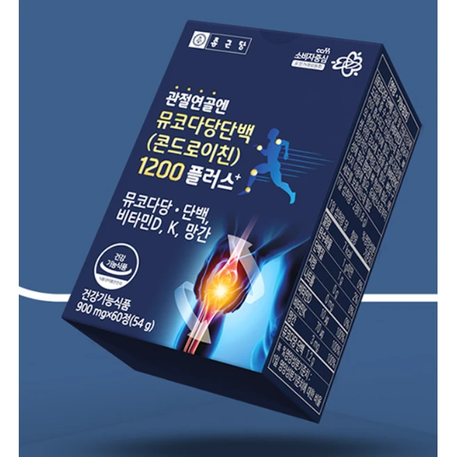 종근당 관절연골엔 뮤코다당단백 콘드로이친 1200 플러스, 60정, 2개
