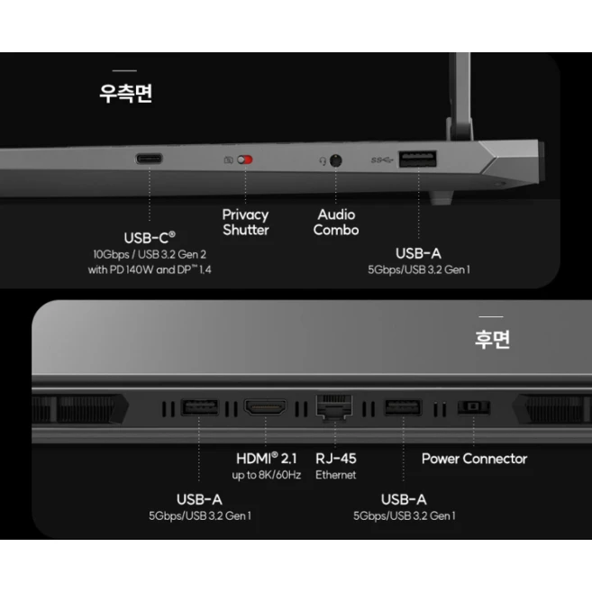 레노버 2024 LOQ 15ARP9 라이젠7 라이젠 7000 시리즈 지포스 RTX 4060, Luna Grey, 512GB, 12GB, Free DOS, 83JC003GKR