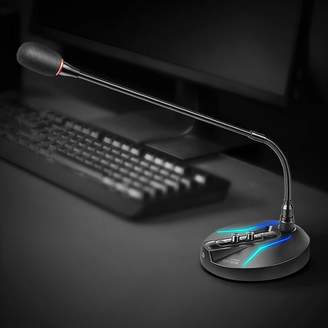 조이트론 유선 노이즈캔슬링 방송용 USB 마이크, GM50U, 혼합색상