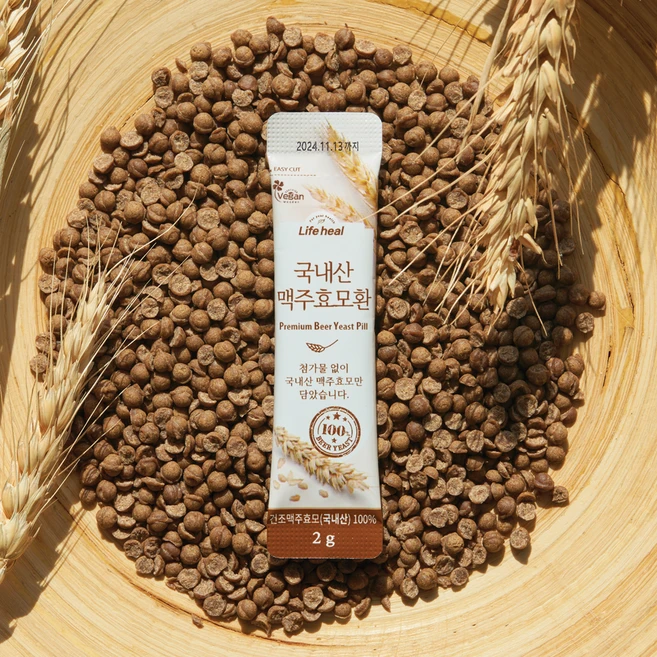 라이프힐 국내산 맥주효모환, 200g, 2개