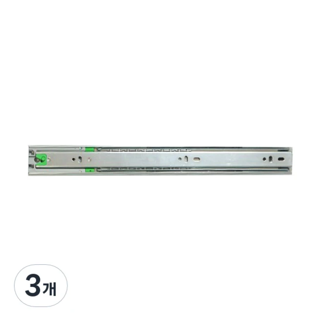 서랍레일 3단 광폭 댐핑레일 250mm, 3개