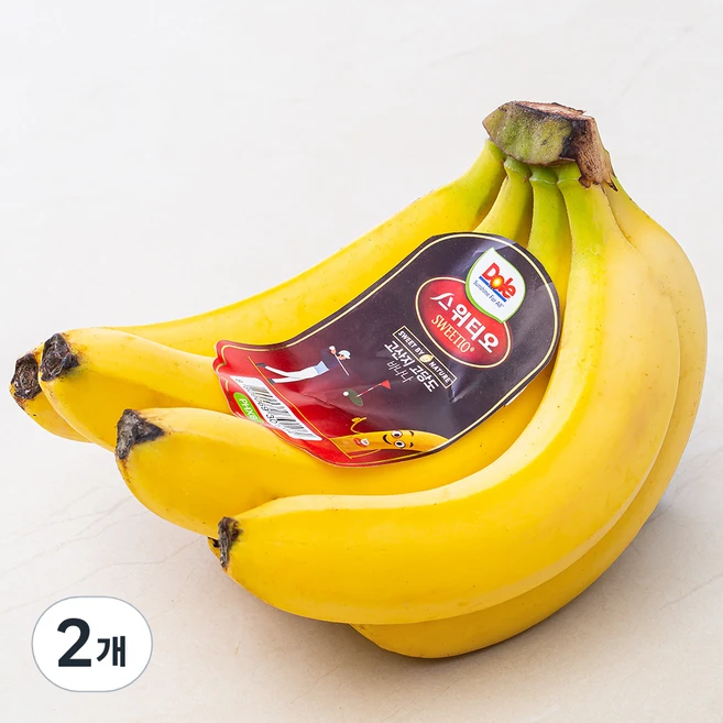 스위티오 Dole 바나나, 1.2kg 내외, 2개