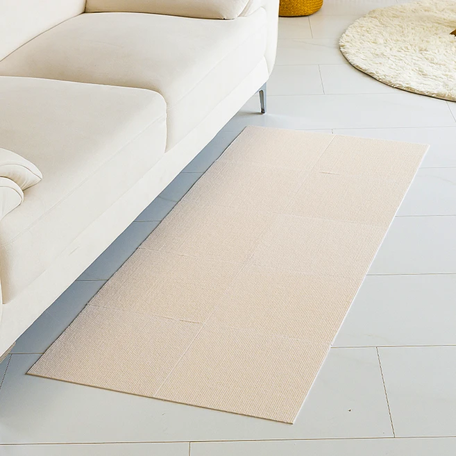 레토 반려동물 논슬립 미끄럼방지 퍼즐 매트, 베이지, 10개, 300 x 300 x 3 mm