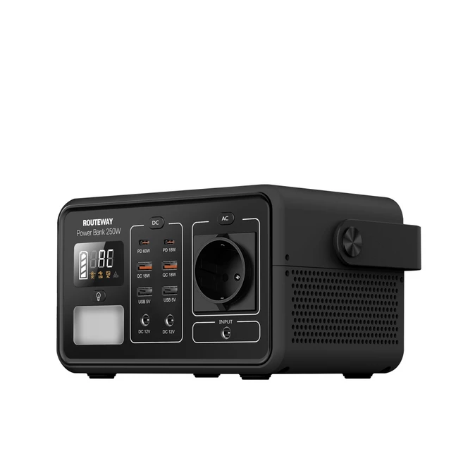 루트웨이 캠핑용 대용량 보조배터리 PB250W, 블랙, 1개