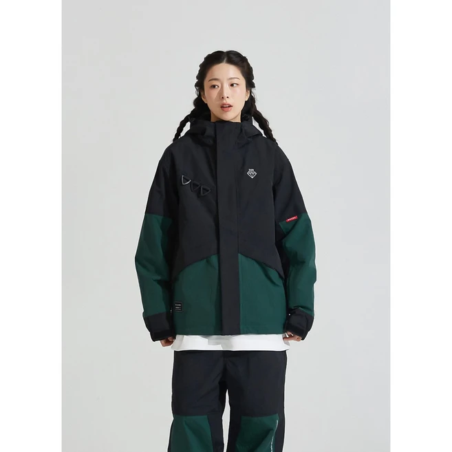 MR 25 JACKET 04 GREEN 모이라 보드복 자켓 상의 커플 공용 여성 남성 스노우보드복