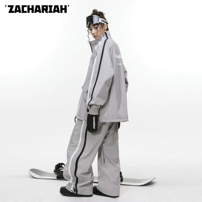 스키복 보드복 ZACHARIAH 사가랴 상하의 세트 통기성 방수 바지