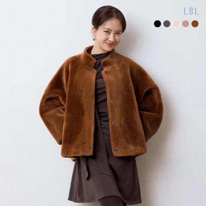 LBL (24FW) 호주산 시어링 양모100 하프자켓