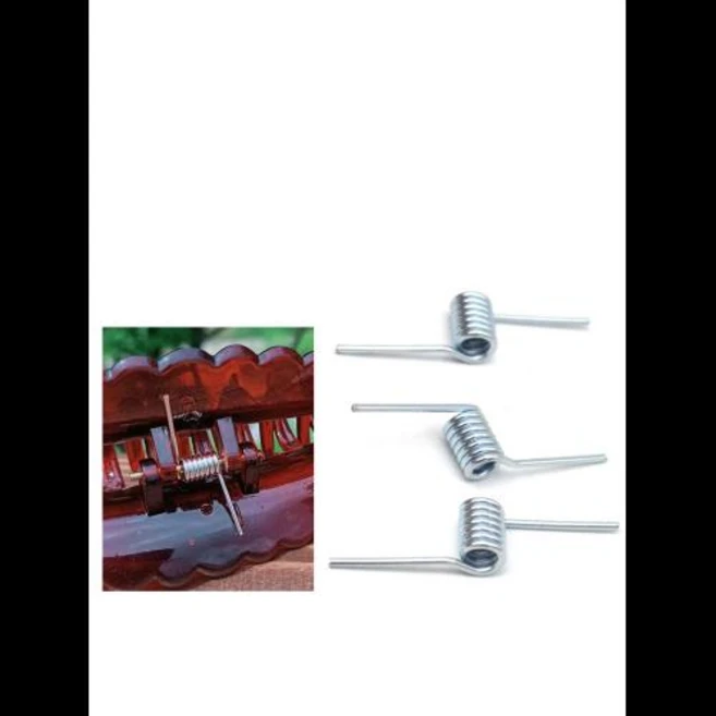 아연 도금 강철 비틀림 용수철 대형 헤어 턱 클립 특수 액세서리 와이어 직경 1.0mm 4 개, 1) 8mm spring, 4개