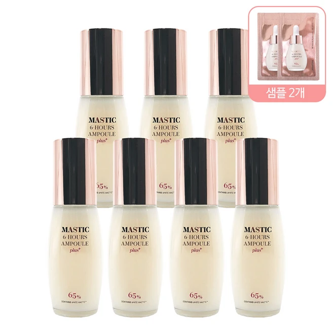 [홈쇼핑 최신상] 매스티나 앰플 플러스 화이트 매스틱 대용량 40ml 2개+샘플, 7개