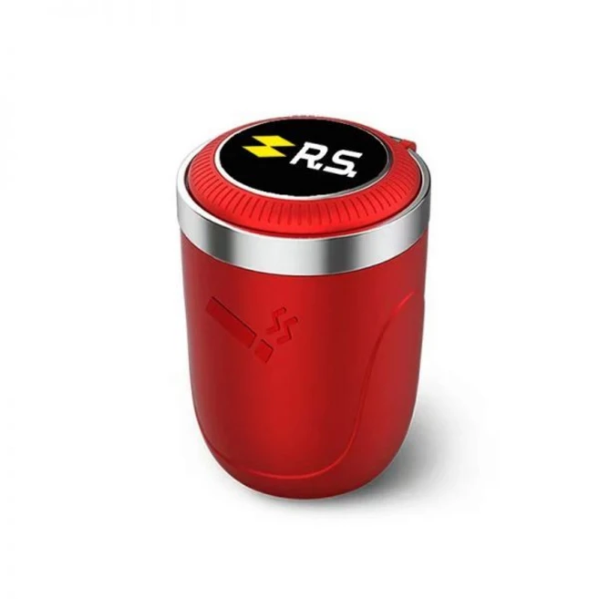 아르카나 용품 LED 담배 시가 컨테이너 보관 컵 자동차 재떨이 르노 RS 클리오 시닉 로간 메간 콜레오스 산데로 사프란, 레드