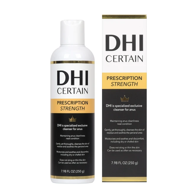 1+1 DHI 대용량 250ml 남성 여성 항문 클렌저 저자극 민감성 세정제 청결제 가려움증 간지러움 가려움 주변, 2개