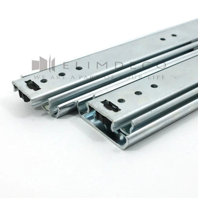 국산 고하중레일 550mm 1set (2개) 85kg made in KOREA 중량레일 3단볼레일 캠핑카 서랍레일, 1개, 61000