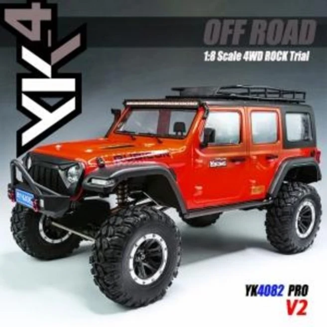 YK HOBBY 토이믹스 [YK4082V2R] 1:8 YK4082 V2 pro ROCK Trial 락 트라이얼RTR 루비콘(레드) 크롤러 산악용 오프로드 자동차 RC카, 1개