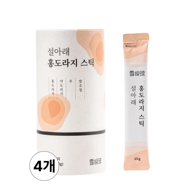 설아래 홍도라지스틱, 15g, 4개, 20개입