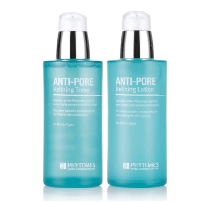 [정품] PHYTOMES 피토메스 안티포어 리파이닝 스킨로션 120ml 2종세트 모든피부용 모공케어 유수분밸런스조절 면도자극진정 고보습PH밸런싱 향수처럼 은은한 향 남성전용, 240ml, 1세트