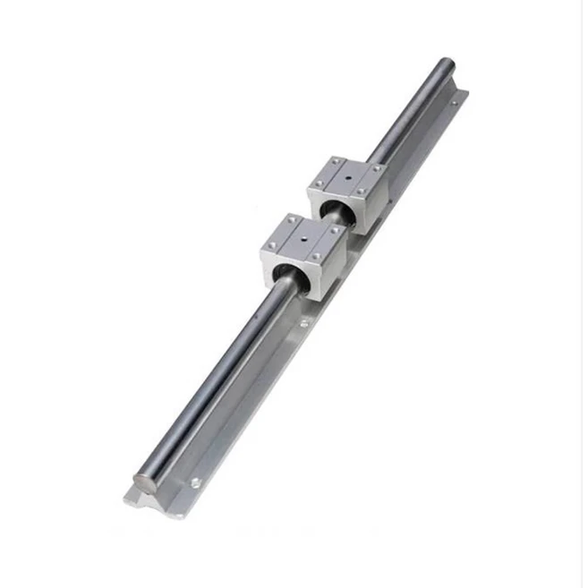 선형 레일 및 베어링 1pcs 선형 가이드 레일 500mm + 2pcs 선형 베어링 12mm 슬라이드 블록 SBR12UU, 하나, 은, 1개
