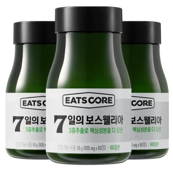 이츠코어 7일의 보스웰리아 6개월분 뉴트리, 60정, 3개