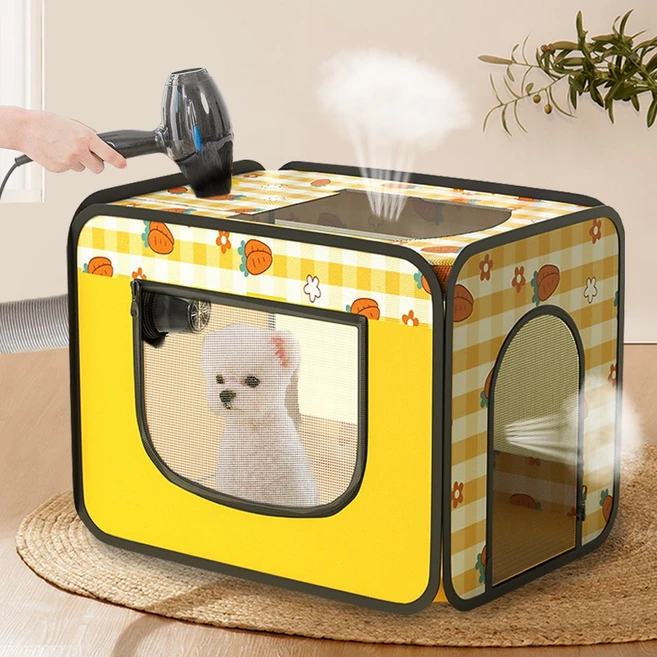 강아지 드라이룸 펫 건조기 애견 고양이 털말리기 SP-G30 M, 옐로우, 1개