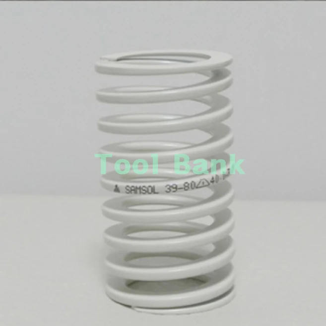금형스프링/흰색 SR 외경 12.5파이 기장 15mm~100mm/삼솔스프링, 12.5x75, 1개