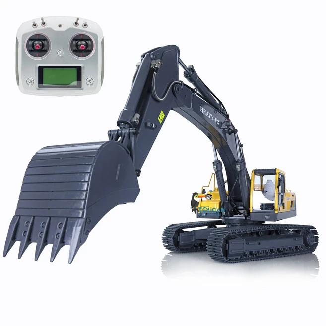 RC중장비 RC포크레인 무선중장비 JDM 106 V2 지구 굴착기 360L 조립 유압 RC 굴삭기 리모컨 트럭 모델 I6S 라디오, 1개