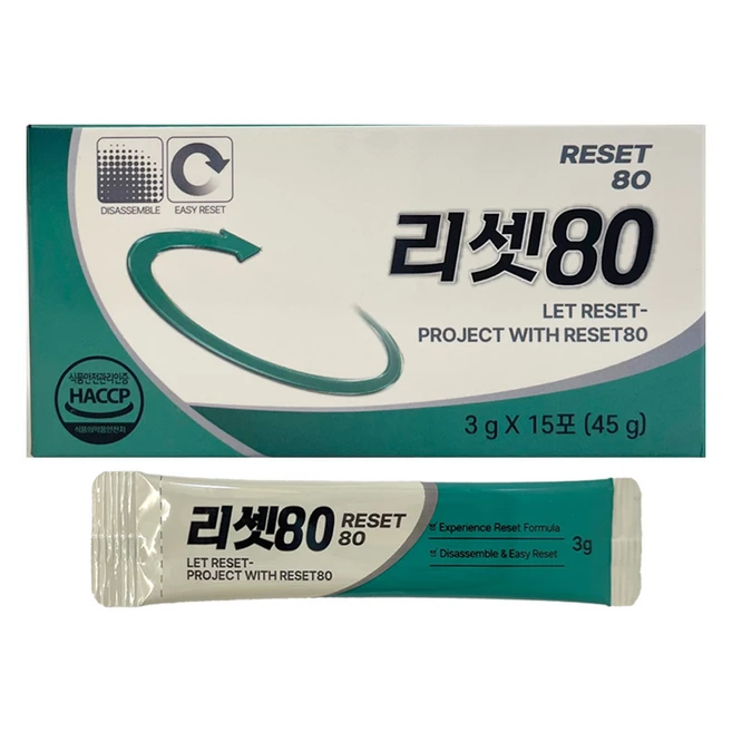 리셋80 1박스 * 15일분 RSS80, 1개, 15회분