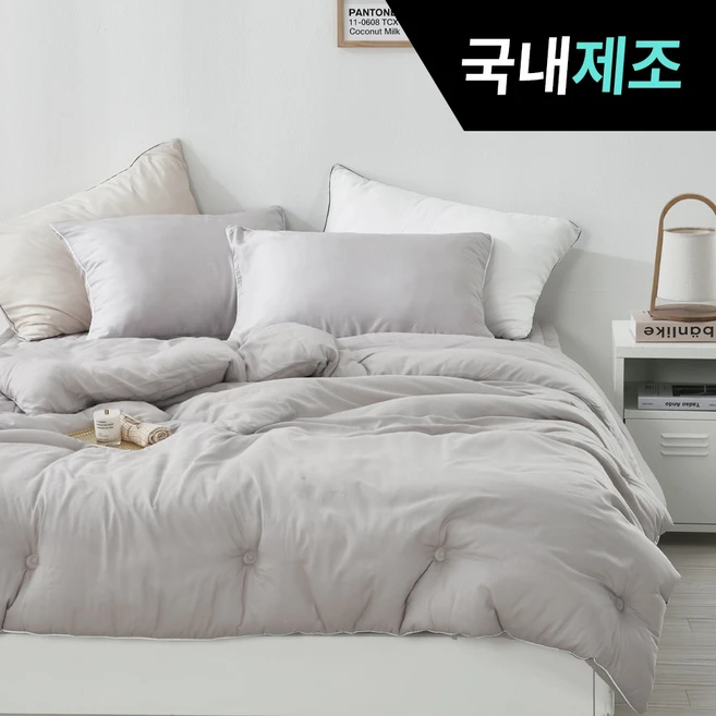 띵스룸 크림슈 텐셀모달100 항진드기 향균 옥수수솜 이불세트