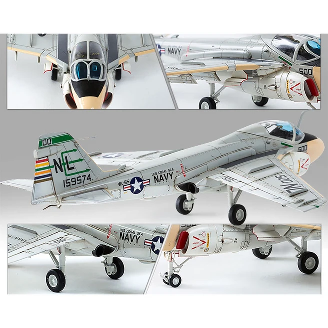 1/72 미해군 A-6E VA-95 그린 리자드 한정판 12543 전투기 아카데미과학 (안전 포장 배송), 1개