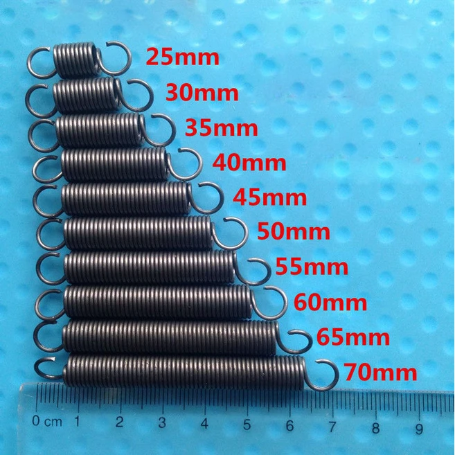 와이어 직경 두께 8mm 외경 확장 인장 스프링 30mm-65mm 길이 1mm, [07] 1mmx8mmx50mm 5pcs