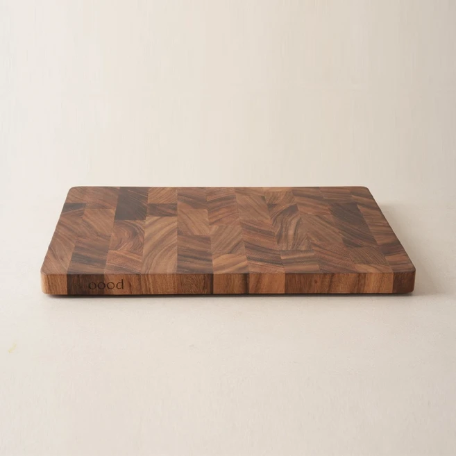 oood 월넛 엔드그레인 도마 원목도마 나무도마 나무, 와이드 (420X300X25mm), 1개