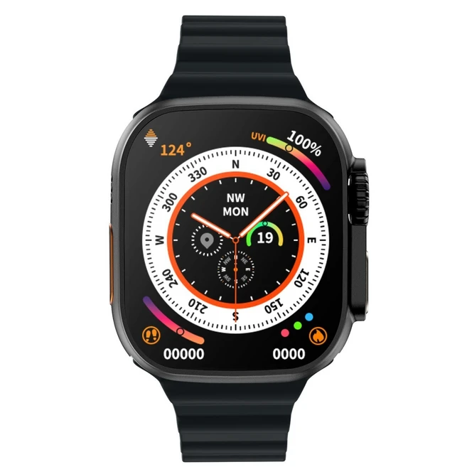 ZD8 PRO 다기능 블루투스 스마트워치 2.2인치 대화면 스포츠워치, 블랙, 5.33cm