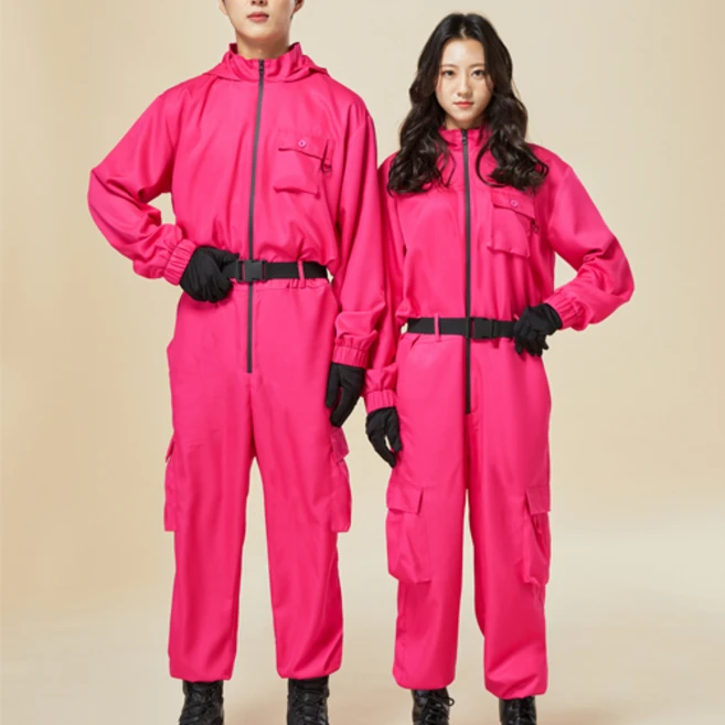 스포츠반하다 관리자 진행자 점프슈트 핑크