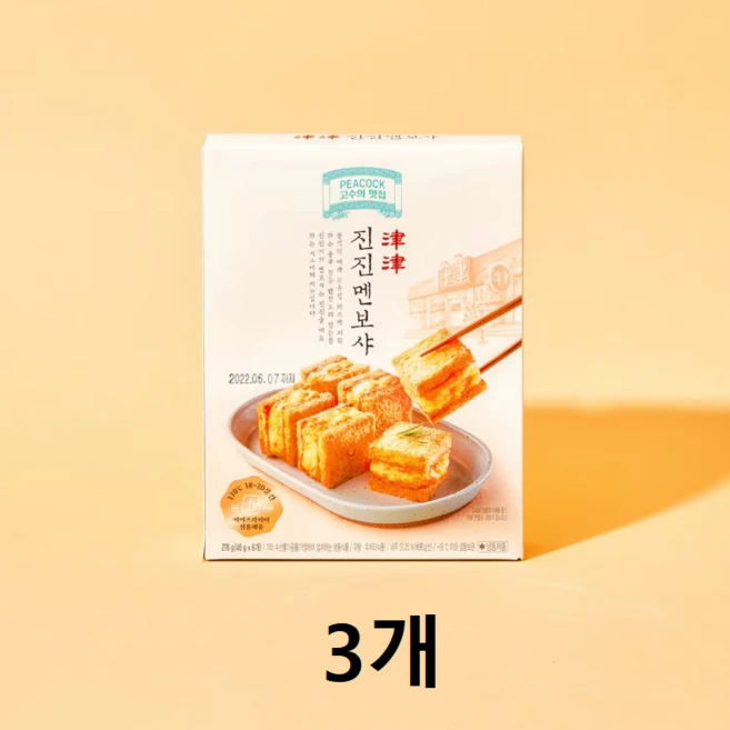 피코크 진진 멘보샤, 276g, 3개
