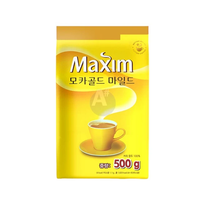 맥심 모카골드 마일드 커피 500g 사무실 업소용 인스턴트커피 알커피 가루, 단품