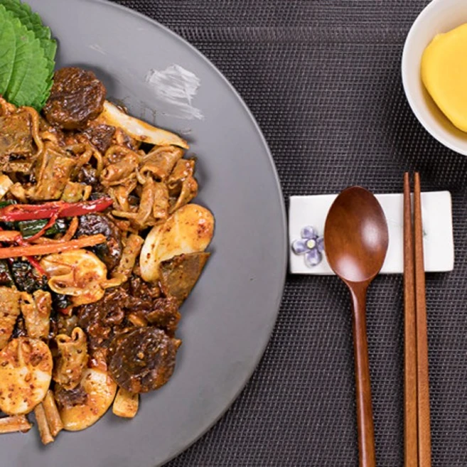 신림동 순대타운 백순대 양념 곱창 볶음 1인분 미림통통 캠핑 음식 밀키트 요리, 백순대 볶음 1~2인분 순대+곱창+간, 1개